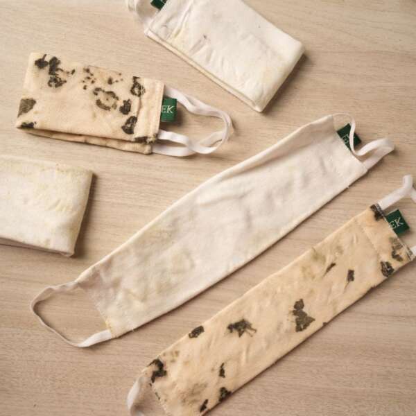 Hemp Eco-Printed Face Mask - Image 3