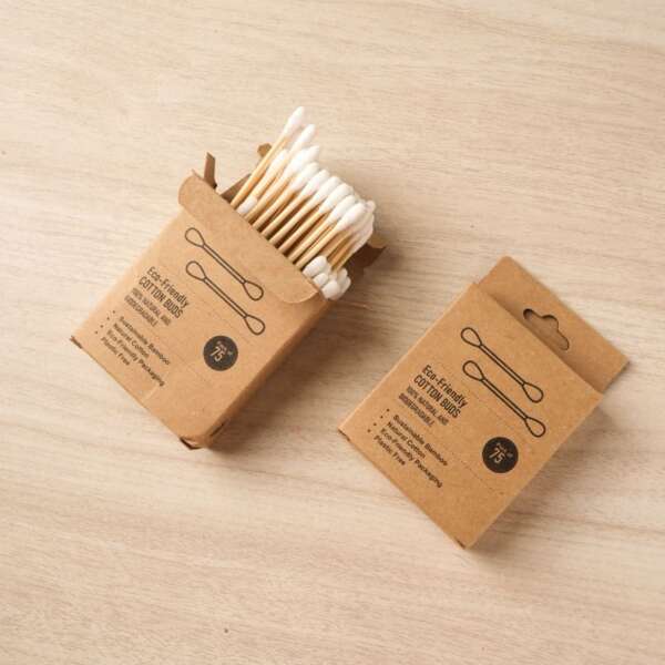 Eco-friendly Bamboo Cotton Buds (Set of 2) - Image 3
