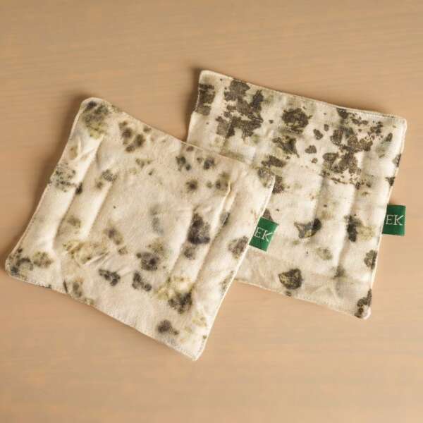 Upcycled Hemp Fabric Coasters (Set of 2) - Image 3