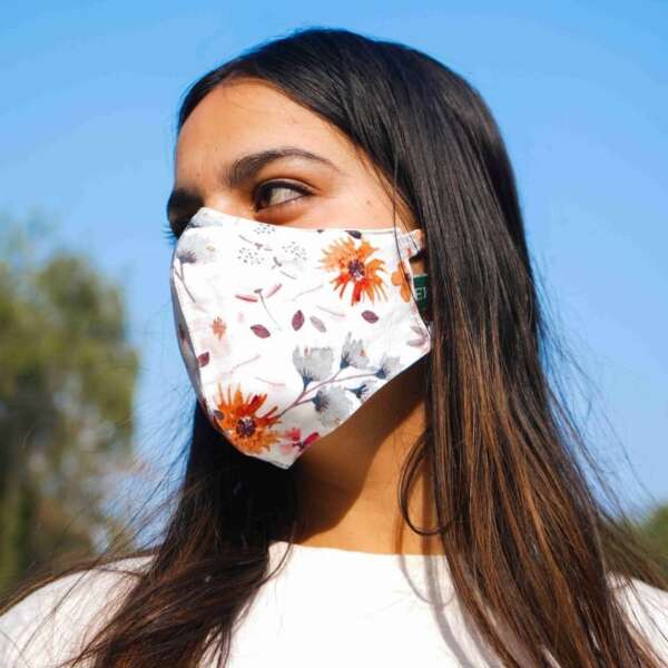 Floral Bamboo Printed Face Masks