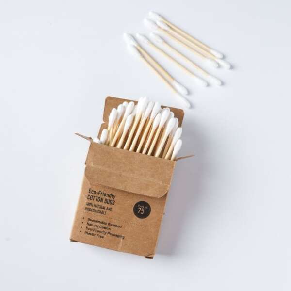 Eco-friendly Bamboo Cotton Buds (Set of 2) - Image 2