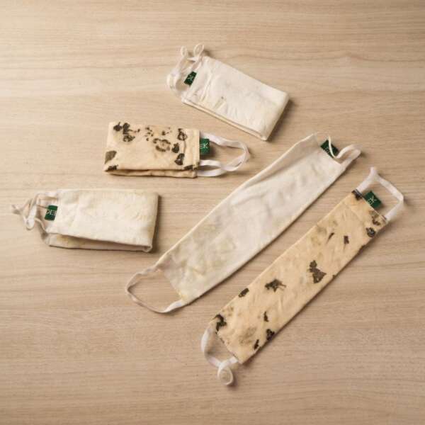 Hemp Eco-Printed Face Mask - Image 4