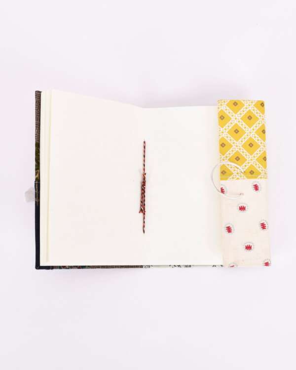 Handmade Paper Diary with Buttoned Closure | Soothing Prints - Image 2