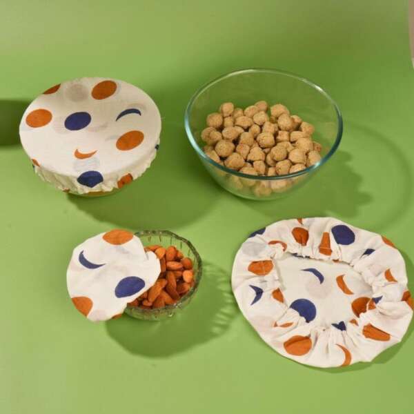 Sun-Moon Bowl Covers Set (Set of 3)